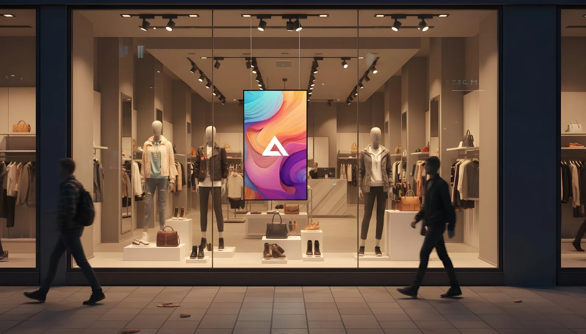 High Brightness Window Display — Single Sided